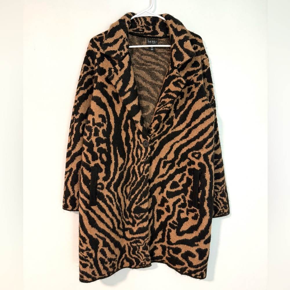 Nicole Miller Tiger Print Den Sweater